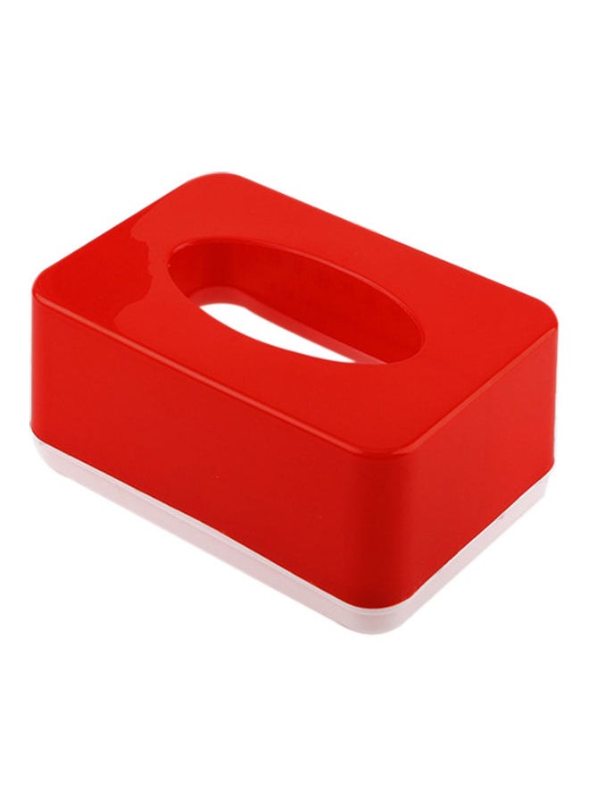 NIBEMINENT Portable Tissue Paper Storage Box Red 11.5x7.5x11.5cm  - Image 1