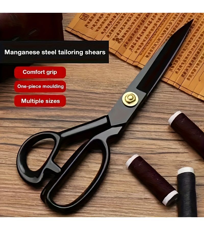 2 Pcs Sewing Kit 10 Inch Professional Tailor Scissors Soft Measuring Tape Heavy Duty Stainless Steel Fabric Scissors - Image 5