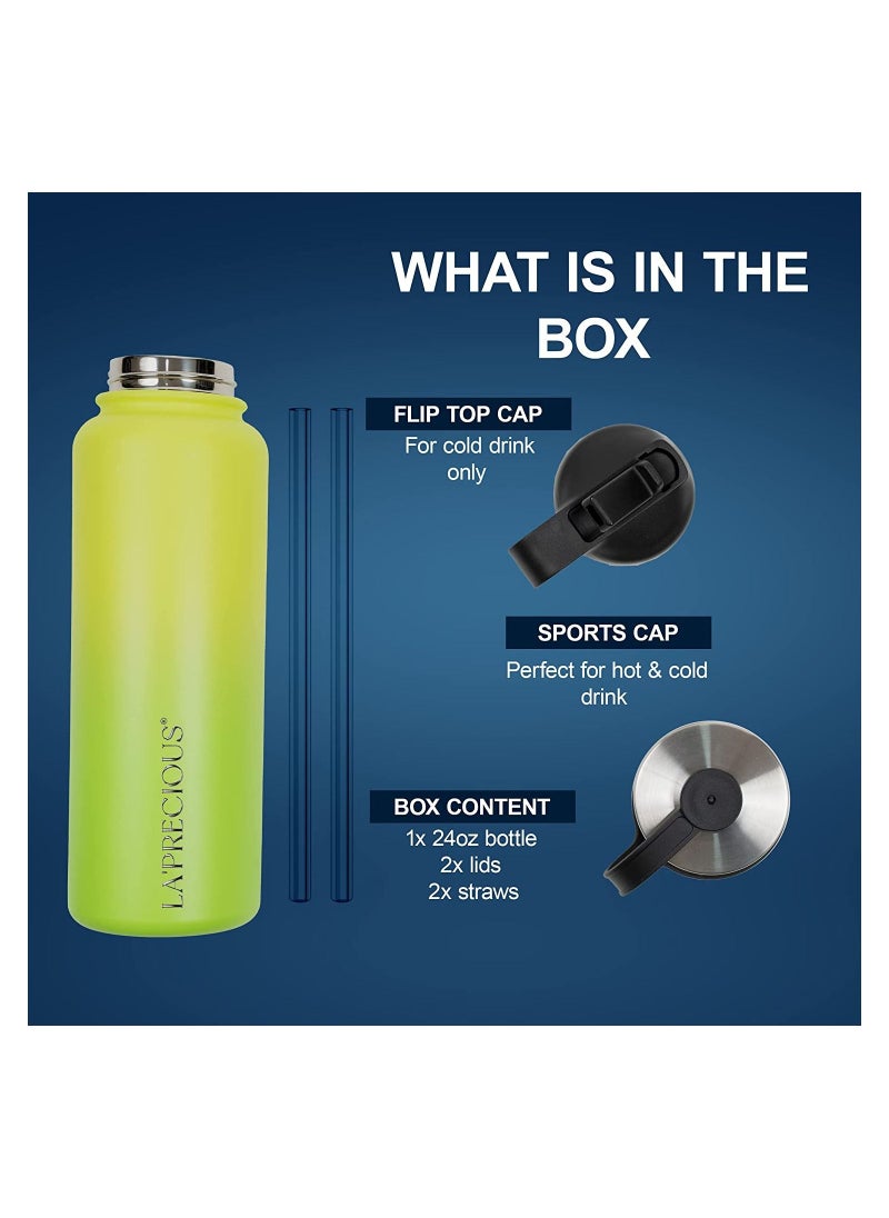 Stainless Steel Water Bottle 40 oz Rust Proof Leakproof Keeps Liquids Hot or Cold for Several Hours