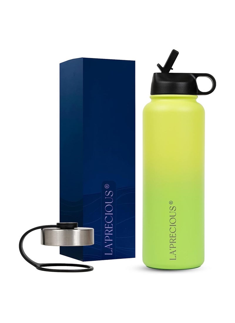 Stainless Steel Water Bottle 40 oz Rust Proof Leakproof Keeps Liquids Hot or Cold for Several Hours