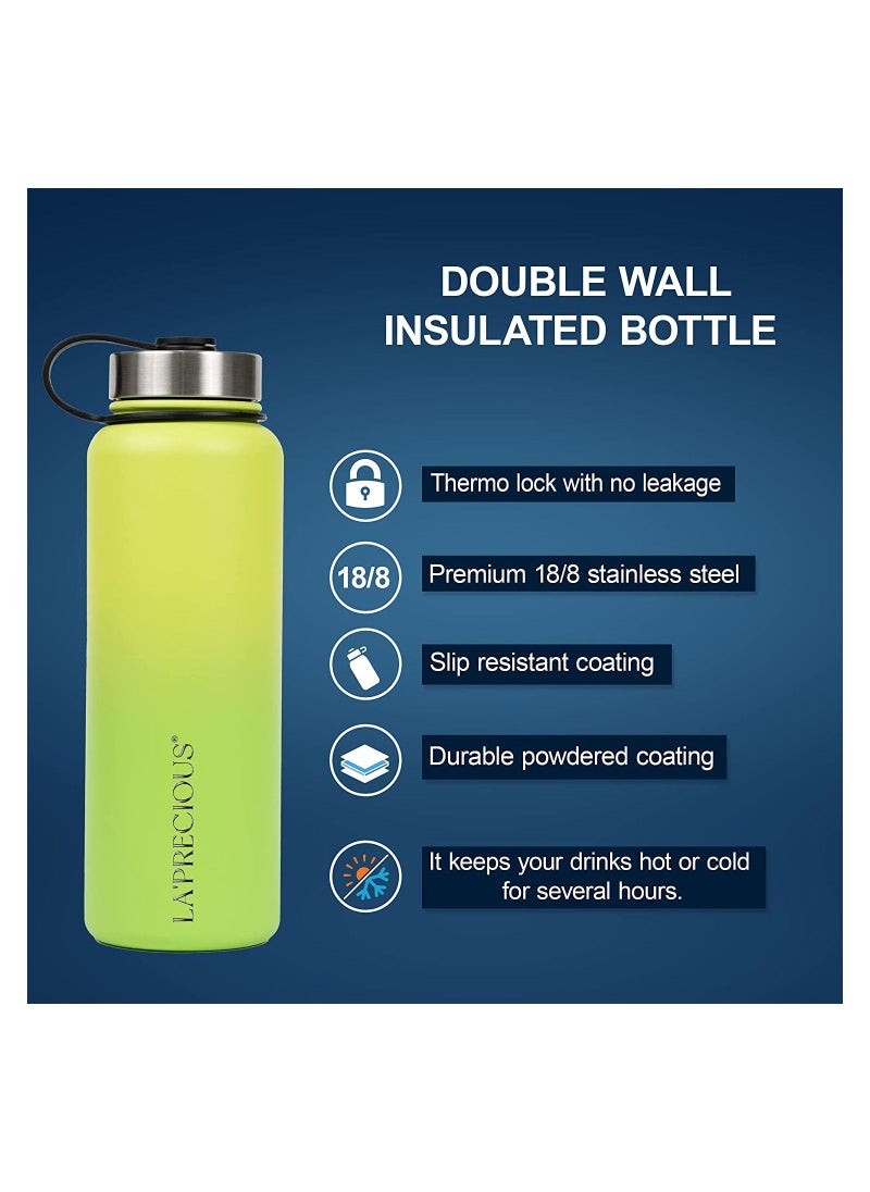 Stainless Steel Water Bottle 40 oz Rust Proof Leakproof Keeps Liquids Hot or Cold for Several Hours