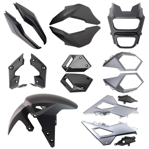 Mokuo Motorcycle Fairing Kits Compatible with Honda Grom MSX 125 20172020Black Color - Image 1