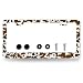 MUAWUOIK Brown Cows Print License Plate Frame Animal Spots License Plate Stainless Steel Funny Accessories Cars Decor 123 X 63 Inch with Holes and Screws Fits Standard Us Canada Vehicles - Image 2