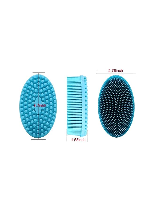 Zaboon Body Scrubber Dualsided Bath Shower Brush For Gentle Exfoliation Deep Cleansing And Intensive Massage Care For Sensitive Skin Pink - Image 2