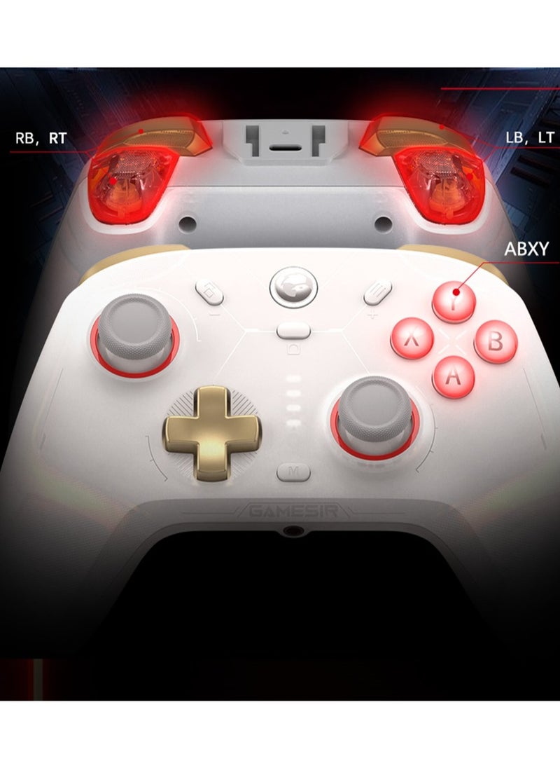 General - جهاز تحكم ألعاب لاسلكي كلاسيكي GameSir Cyclone 2 لجهاز الكمبيوتر / ستيم / سويتش / أندرويد / آي أو إس مع مصباح RGB وصوت لاسلكي وقبضة خطية ومفتاح مصغر ومفتاح ذو محاور ستيّة وموصل شحن من الألمنيوم الأسود - Image 1