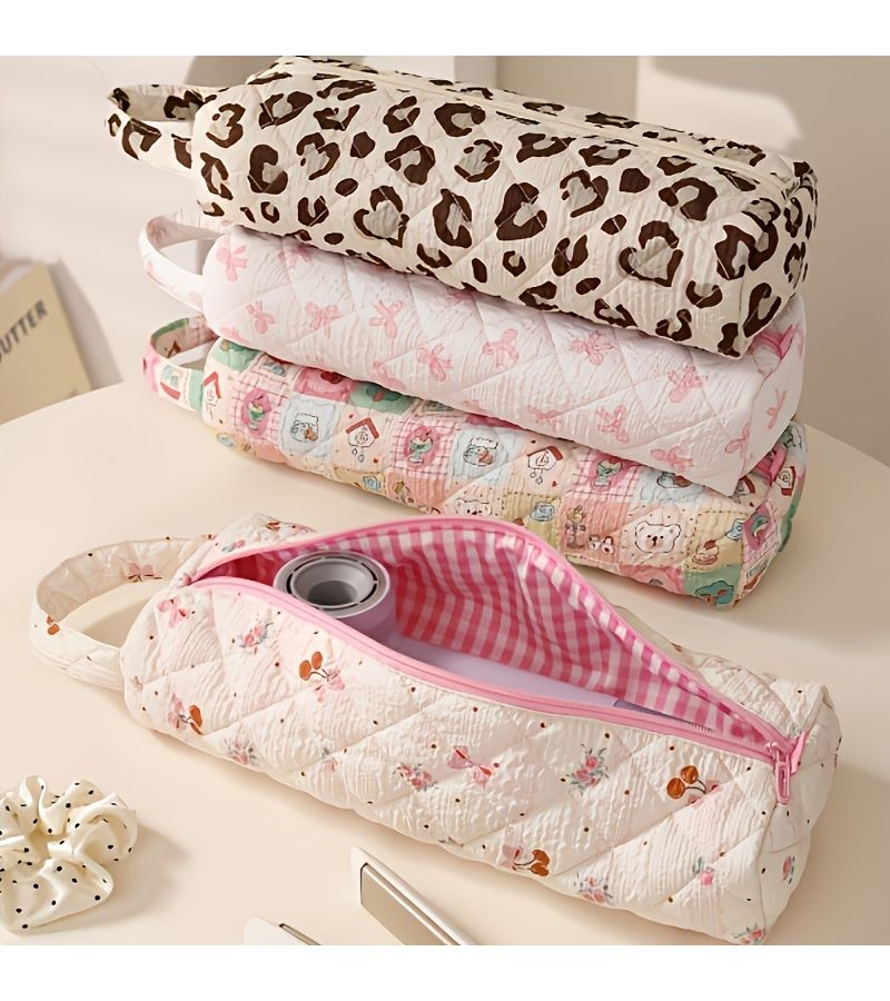 Hair Styling Tool Storage Bag Bow Tie Dustproof Pouch For Dryer Curling Iron Salon - Image 5