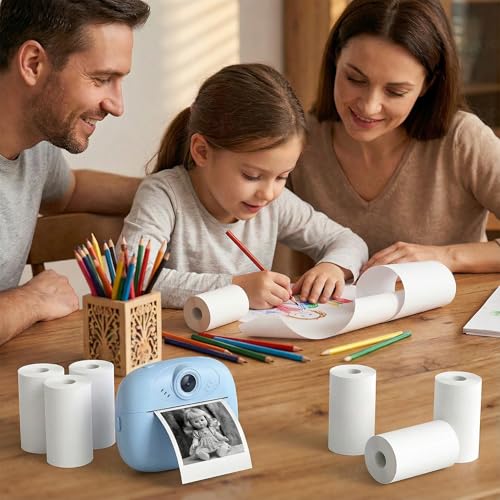 VikriDA Non-Sticky Thermal Paper Roll 2.5 Inch (58mm) White for Mini Thermal Printers, Kids Camera & Billing – Set of 5Pcs - Image 4