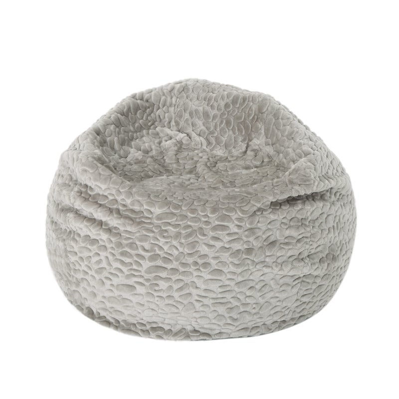 Christopher Knight Home Christopher Knight Home Matthew Modern 3 Foot Faux Fur Bean BagCover Only Gray Pebble Pattern 