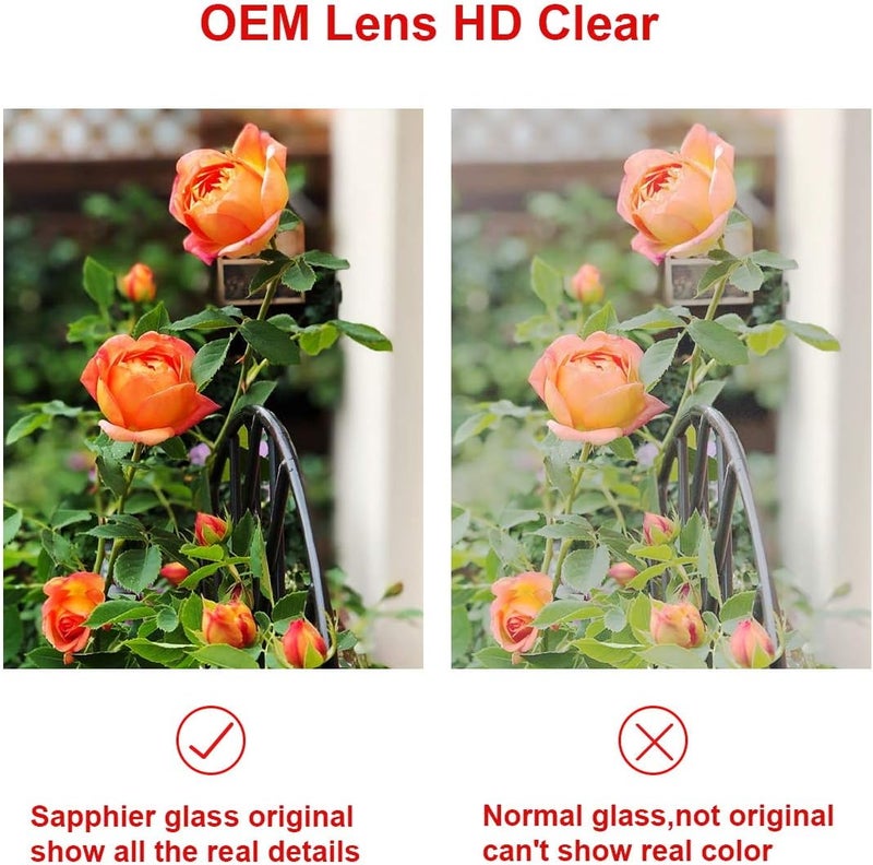 Perzework عدسة زجاجية خلفية للكاميرا بديل 2 قطعة لجهاز آيفون XR 6.1 بوصة مع لاصق مثبت مسبقًا وأدوات إصلاح - Image 5