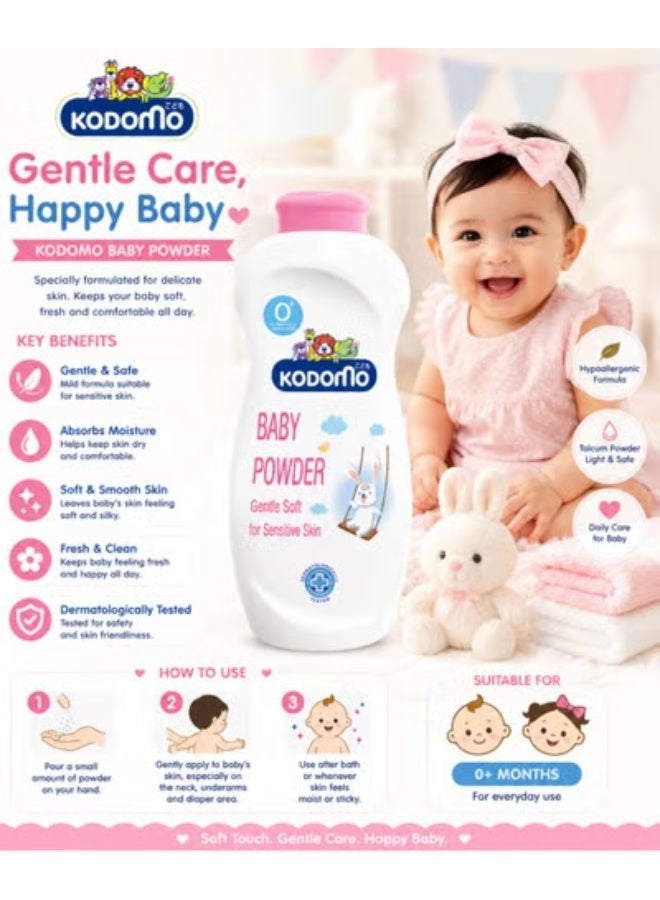 Kodomo Baby Powder Gentle Soft for Sensitive Skin, 50g - Image 2