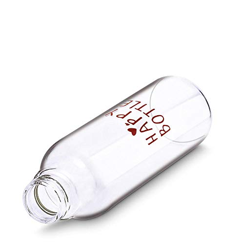 Freelance Happy Bottle Glass Water Bottle, 900 ml Red - Borosilicate Glass Bottle for Fridge - BPA-Free, Leak-Proof Lid for Office, Gym, Outdoors - Eco-Friendly, Reusable Water Bottle Glass - Image 3