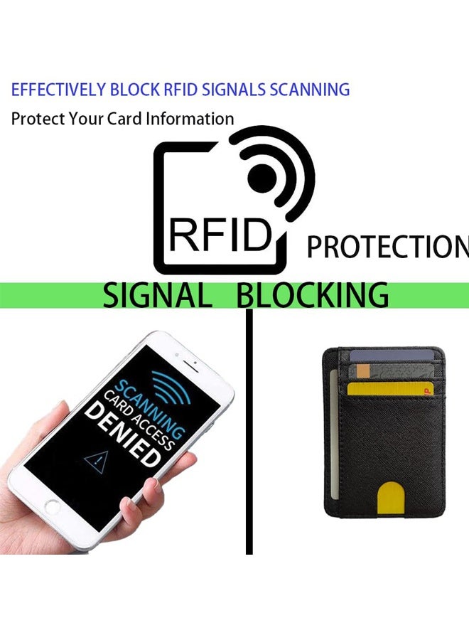 Slim Minimalist RFID Blocking Leather Wallet for Men Women Bifold Style with Money Clip Front Pocket Credit Card Holder for Workdays  Weekend Getaways Business Meetings Grocery Runs Daily Life,Keeping Cash Business Cards - Image 4