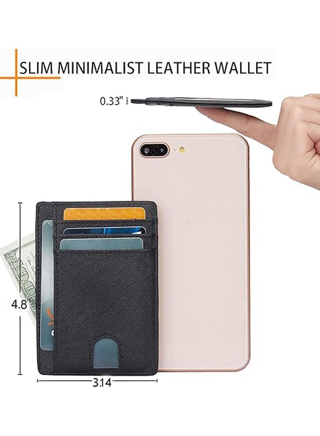 Slim Minimalist RFID Blocking Leather Wallet for Men Women Bifold Style with Money Clip Front Pocket Credit Card Holder for Workdays  Weekend Getaways Business Meetings Grocery Runs Daily Life,Keeping Cash Business Cards - Image 3