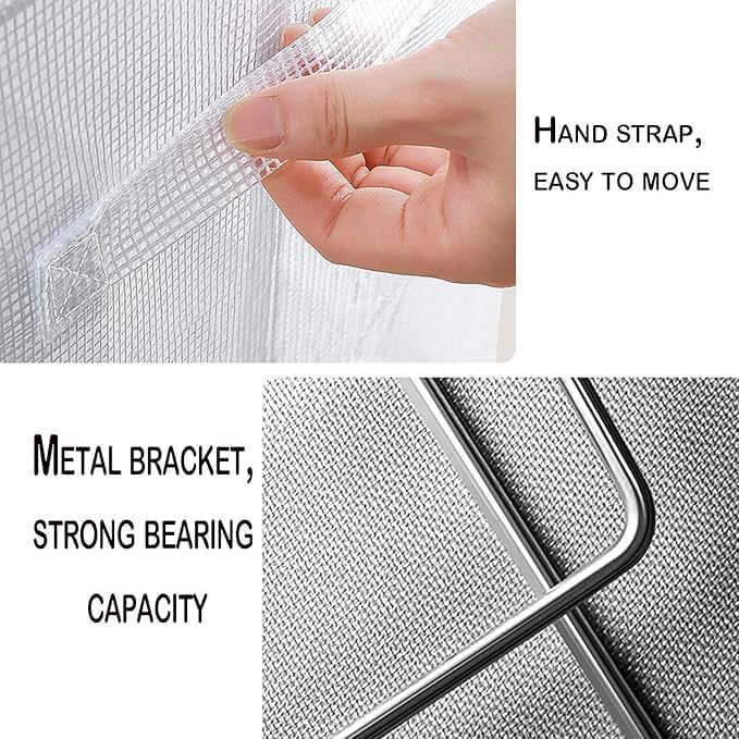 Zerolex Foldable Transparent Under bed Storage Bag for Clothes Box66 Litre Clothes Storage BagFolding Cabinet Boxes Zipper Large Capacity 66 liter Cloth Storage BagMulticolor - Image 5