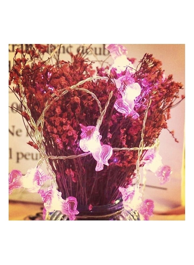 Loquat LED Rope String Lights Pink - Image 1