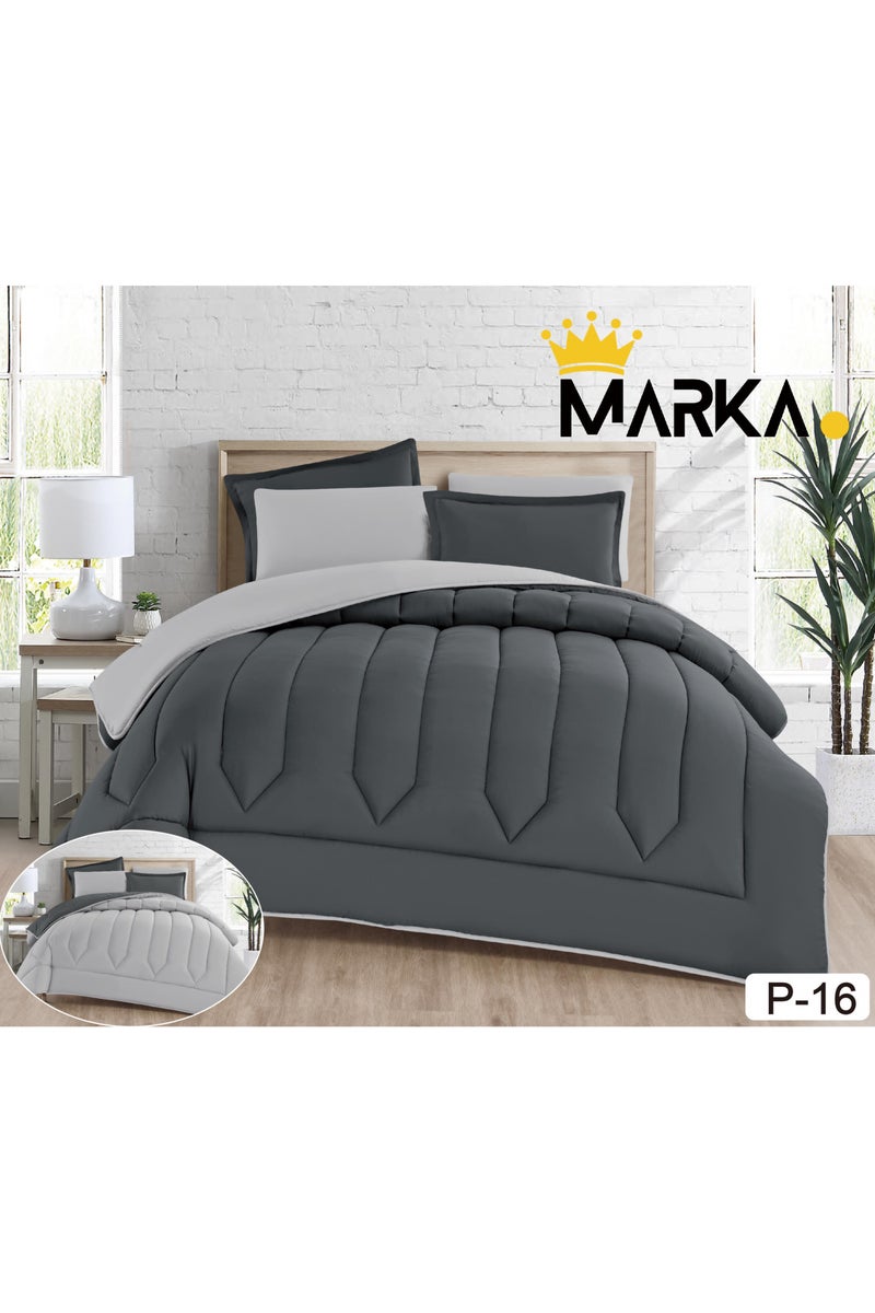 Plain double-sided bedspread, 6 pieces, size 220 x 240 cm