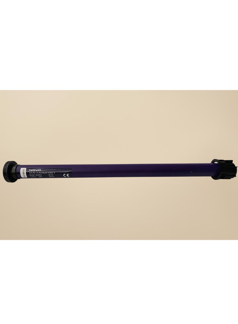 نوفو محرك أنبوبي NOVO K25-4E قابل لإعادة الشحن للستائر الدوارة مع جهاز تحكم عن بعد - بطارية مدمجة، سرعة قابلة للتعديل، استهلاك منخفض للطاقة، تشغيل صامت، وواجهة من النوع C - Image 2