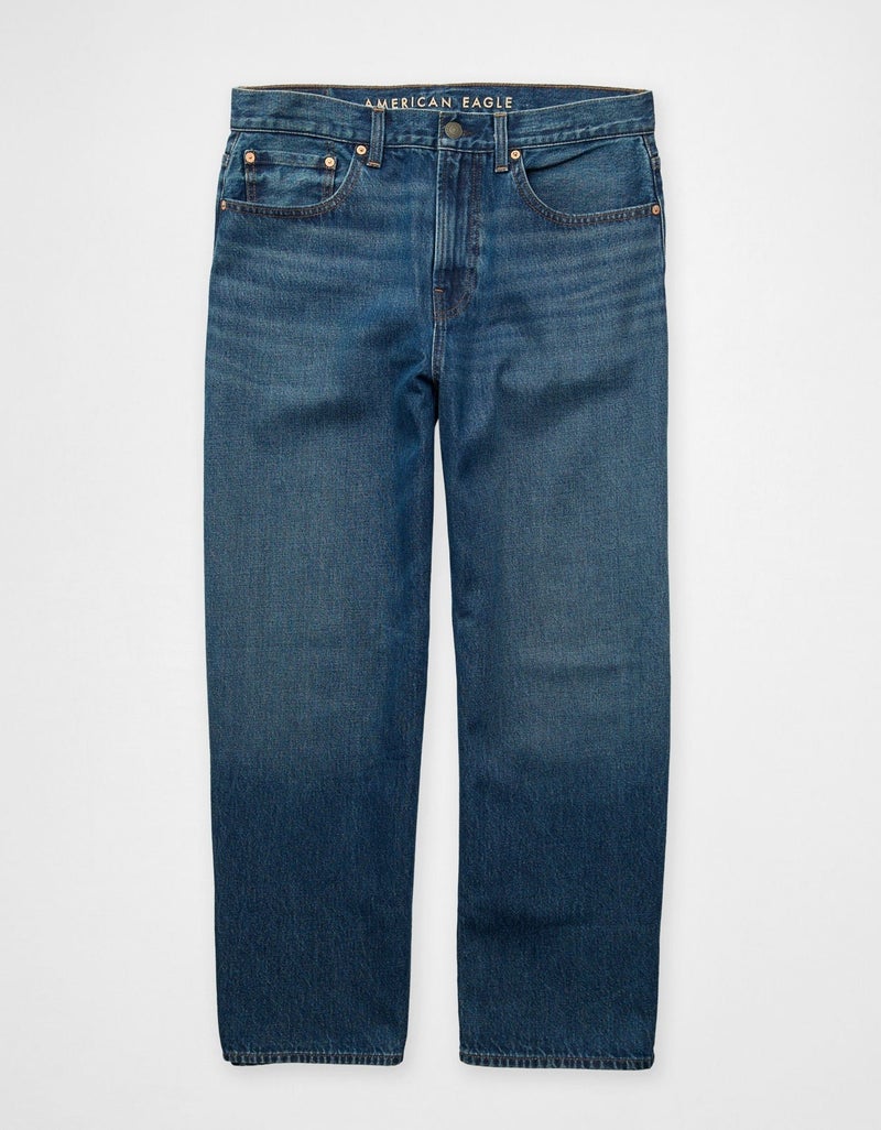 American Eagle AE Cropped Baggy Barrel Jean - Image 3