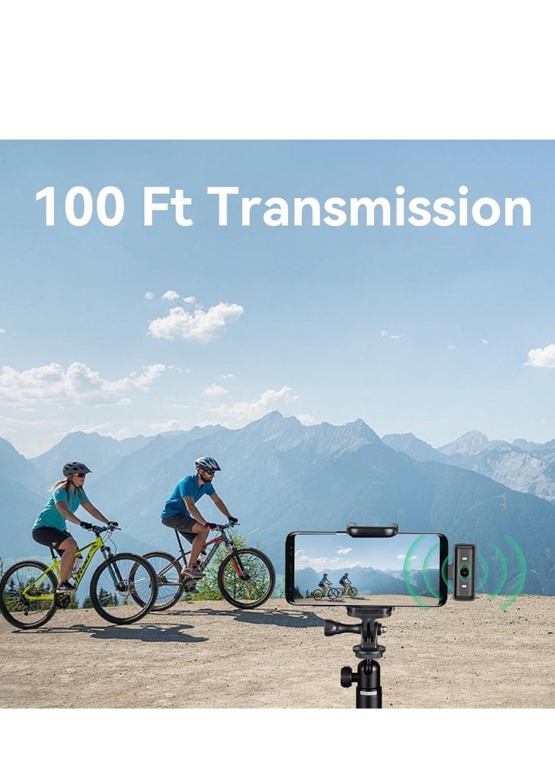 PD Magenetic Mic For iPhone , iPad , Android - with ( Charging Box / Microphone Transmitter / Receiver )  for Video Recording , Interview Vlog - Black - Image 5