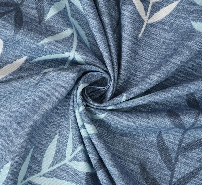 Blue Strip 220TC Glace Cotton Elastic Fitted Floral Bedsheets Single Bed with 1 Pillow Cover | Single Bed with All Around Elastic, Size 42 X 75 Inches (Blue New), Small_Single - Image 4