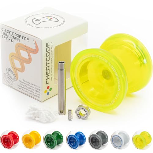 Cheatcode Yoyo by Brandon Vu Master Fingerspin Tricks A Responsive Unresponsive Yoyo for Kids Teens Adults Great Yo Yo For Beginners Extra Professional Ball Bearing Kit Included Offset - Image 1