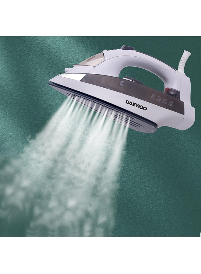 دايو مكواة بخار مع خاصية نفث البخار، وظيفة الرش، التنظيف الذاتي، مضادة للتنقيط، مضادة للكالسيوم - ضمان لمدة عامين - Image 3