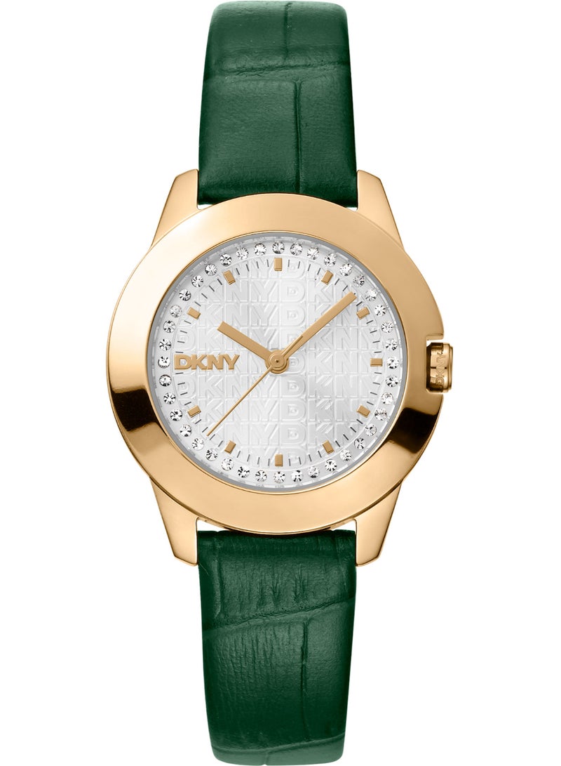 DKNY Park Ave Logo Dk1L021L0025 - Leather Female Quartz 3 Hands - Image 1