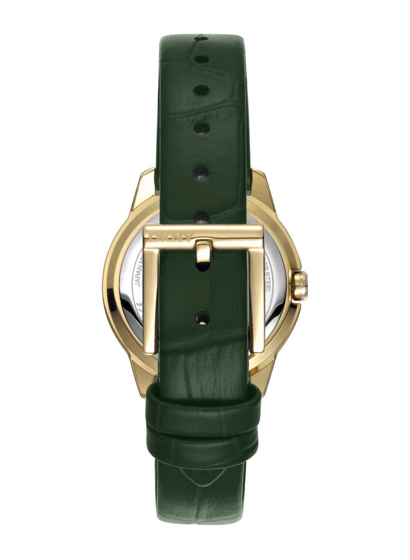 DKNY Park Ave Logo Dk1L021L0025 - Leather Female Quartz 3 Hands - Image 3