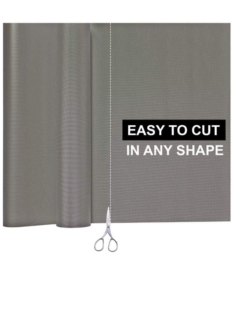 Fancyku Premium 100% EVA Multipurpose Diamond Textured Super Strong Anti-Slip Anti-Skid Mat Shelf Liner 60x500cm Colour: Metallic Grey - Pack of 2 - Image 2