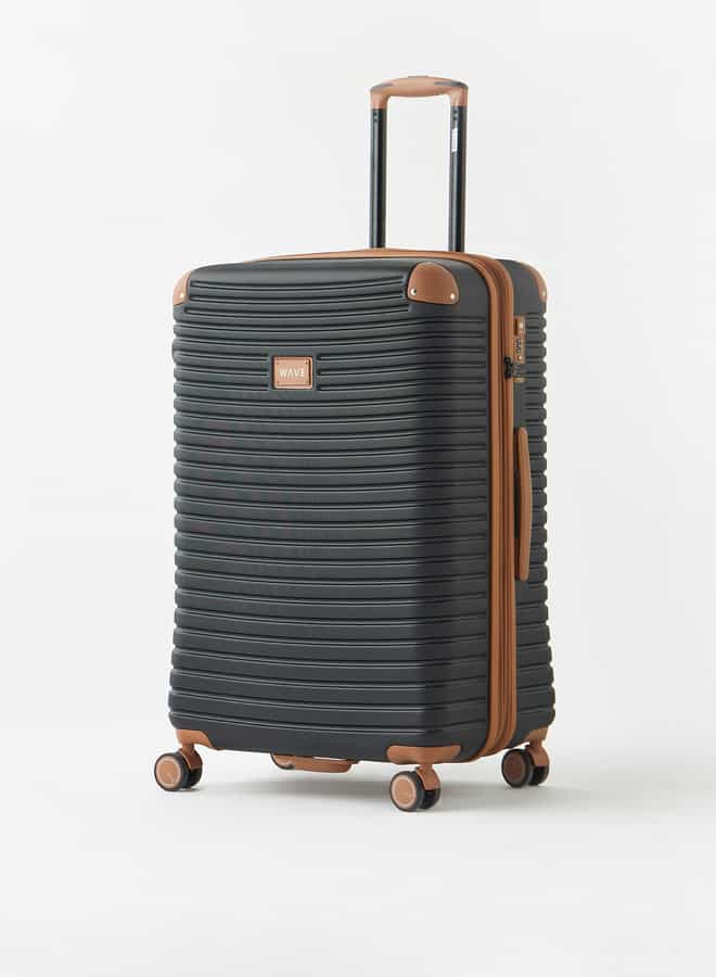 Wave Textured 3-Piece Hardcase Trolley Bag Set with Retractable Handle - Image 4