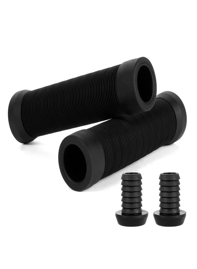 CXVKML Handle Bar Grips 138mm Soft Longneck Grips for Pro Stunt Scooter Bars and BMX Bikes Bars (Black) - Image 1
