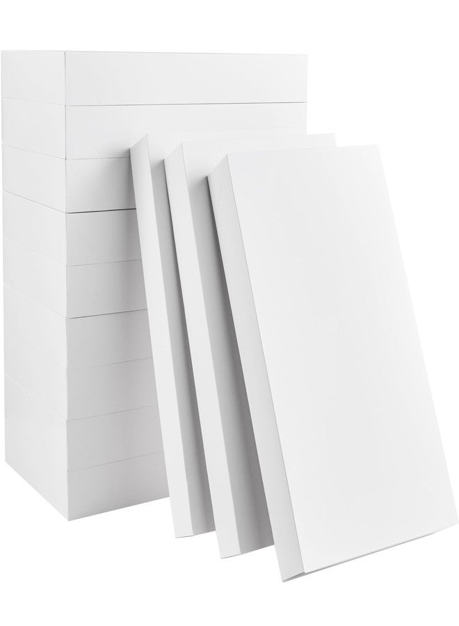 SUNCOLOR صناديق هدايا كبيرة من صن كولور مع أغطية، مصنوعة من الكرتون الأبيض، مقاس 15 × 9.5 × 2 بوصة، عبوة من 12 صندوقًا، مناسبة للملابس والقمصان والهدايا، بلمسة نهائية بيضاء أنيقة ونظيفة. - Image 1