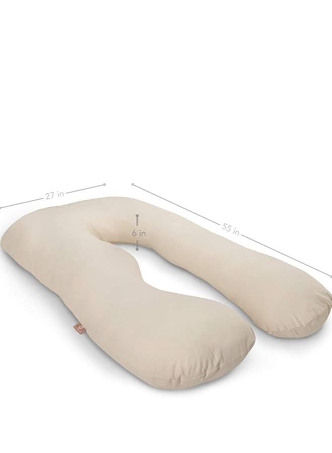 molody U Shaped Nursing And Maternity Pillow With Removable Velvet Cover - Image 2