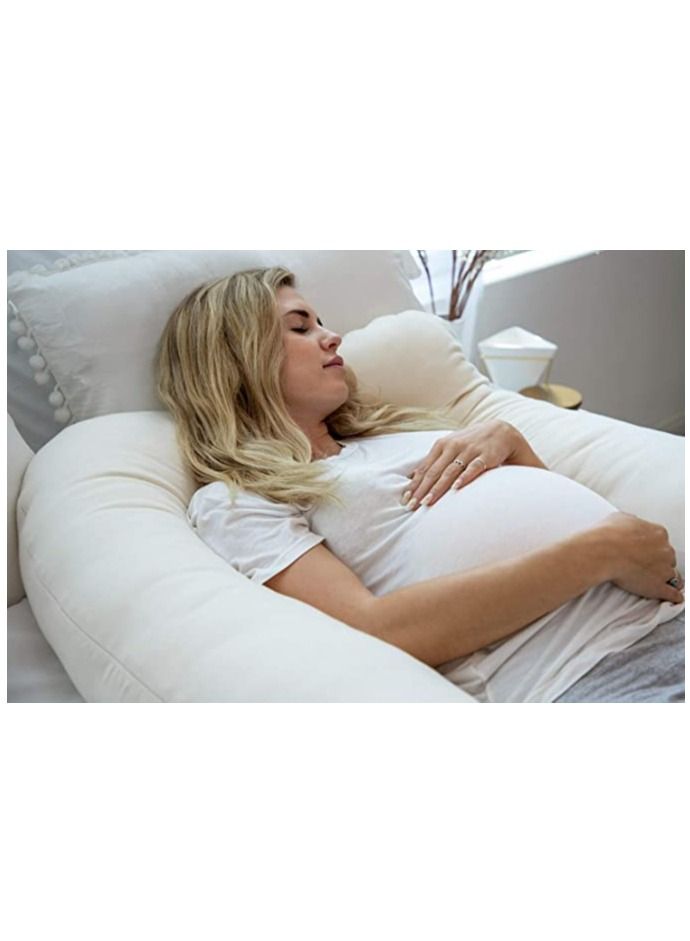 molody U Shaped Nursing And Maternity Pillow With Removable Velvet Cover - Image 5