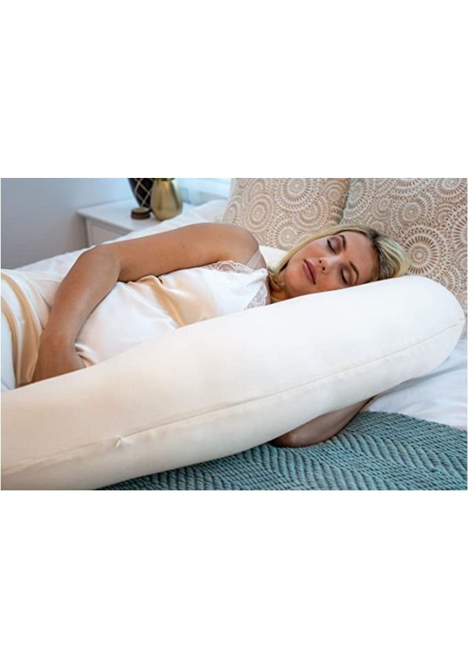 molody U Shaped Nursing And Maternity Pillow With Removable Velvet Cover - Image 3