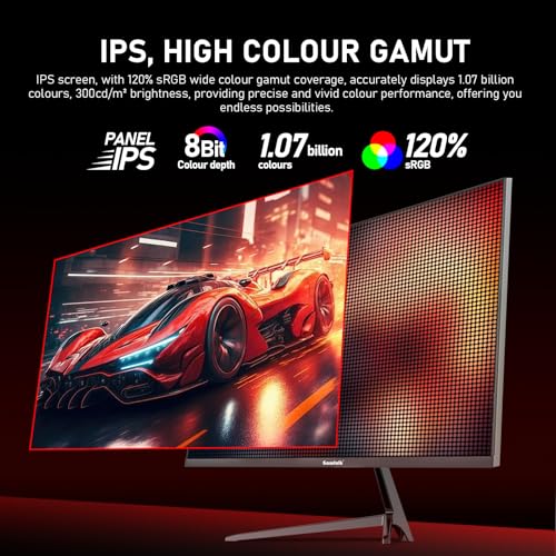 Gawfolk 27 inch IPS 2K QHD(2560×1440) PC Screen,320Hz Gaming Computer Monitor, 1ms Without Bezel, FreeSync,120% sRGB, HDMI2.0、DisplayPort, 75 * 75MM Wall Mount Compatible - Black - Image 5
