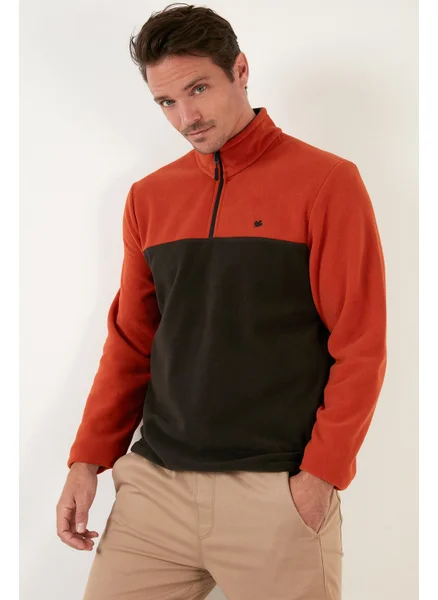 بوراتي Regular Fit Zippered Stand Collar Winter Fleece Men's Fleece 5906016
