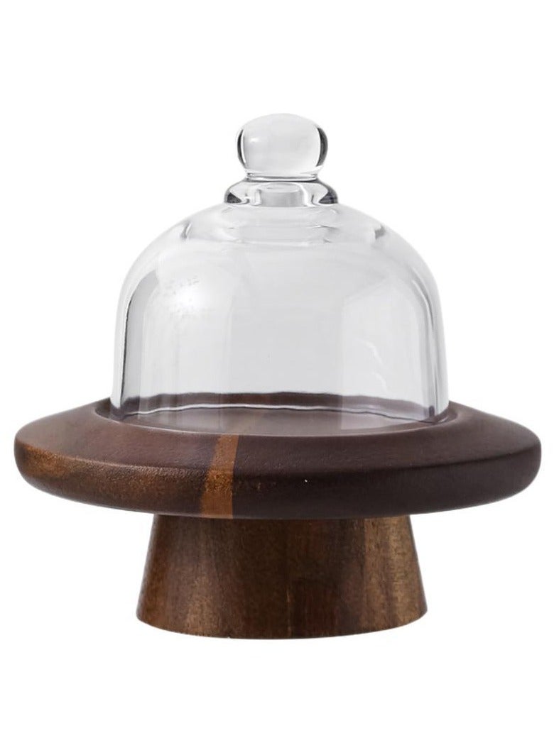 عام حامل كيك صغير مع غطاء، جميل وعملي، يوفر المساحة وسهل الترتيب. - Image 4