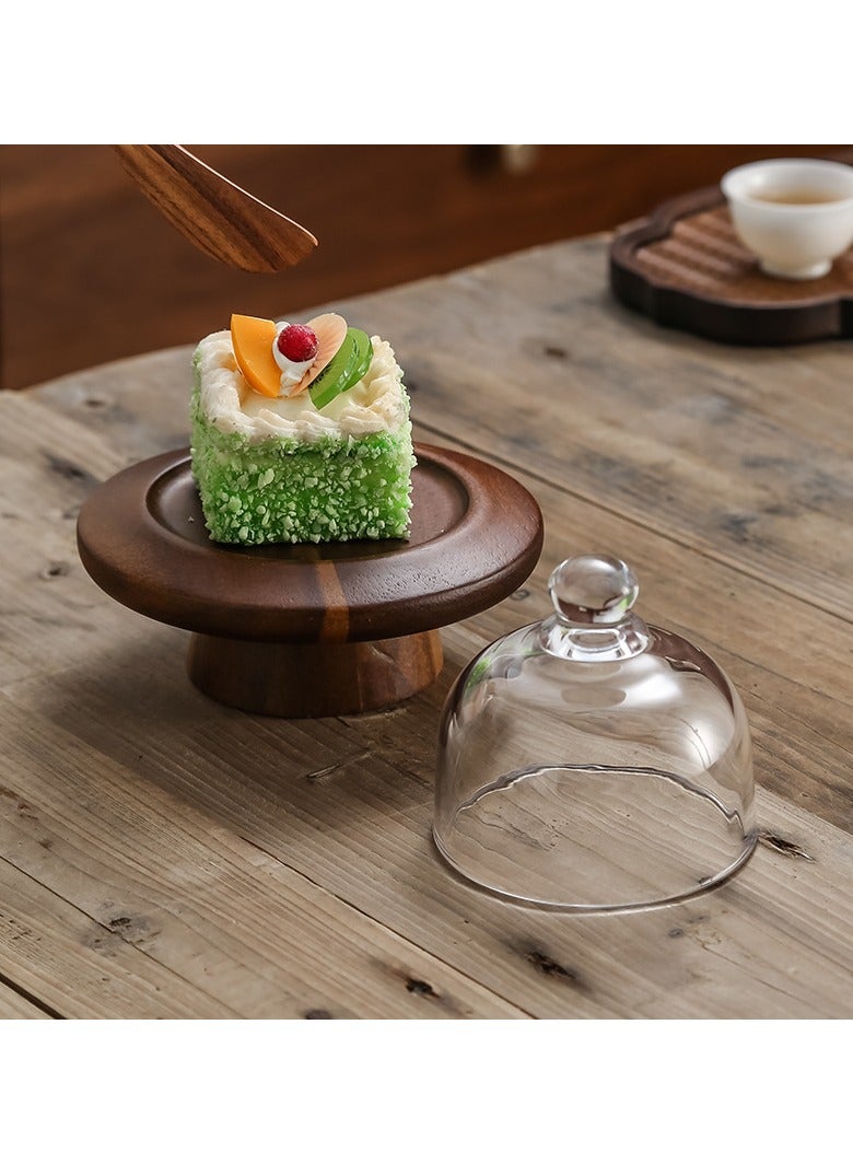 عام حامل كيك صغير مع غطاء، جميل وعملي، يوفر المساحة وسهل الترتيب. - Image 3
