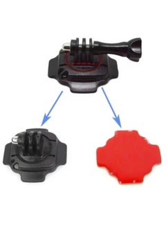 Generic 360 Degree Rotatable Helmet Mount with Adhesive for Action Camera 10 9 8 7 6 5 Xiaomi Yi Action Camera Accessories  - Image 1