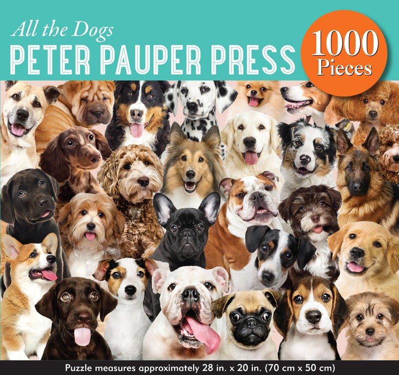PETER PAUPER PRESS All The Dogs 1000 Piece Jigsaw Puzzle - Image 2