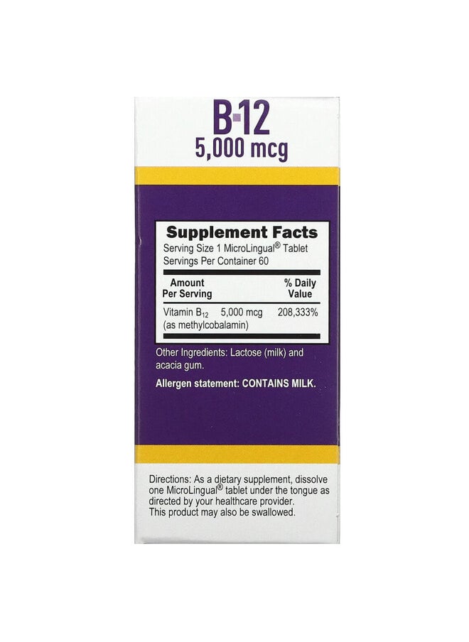 Superior Source Activated Methylcobalamin B-12, B-6 & Methylfolate (P-5-P), 60 MicroLingual Instant Dissolve Tablets  - Image 2