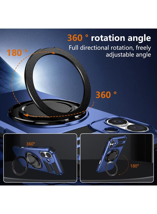 S-TOP Case For iPhone 16 Plus Rotating Magnetic Holder Phone Case - Image 4