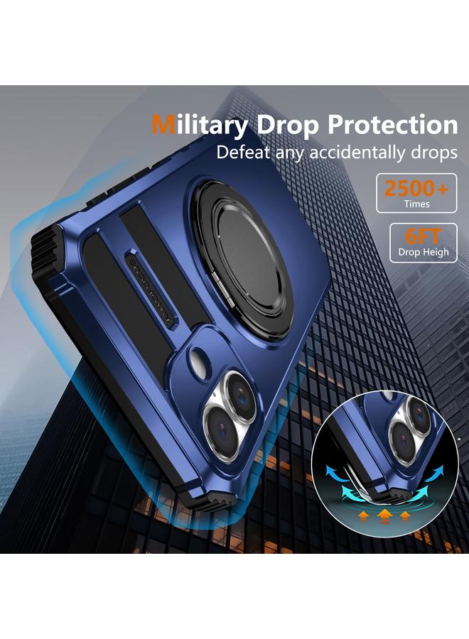 S-TOP Case For iPhone 16 Plus Rotating Magnetic Holder Phone Case - Image 3