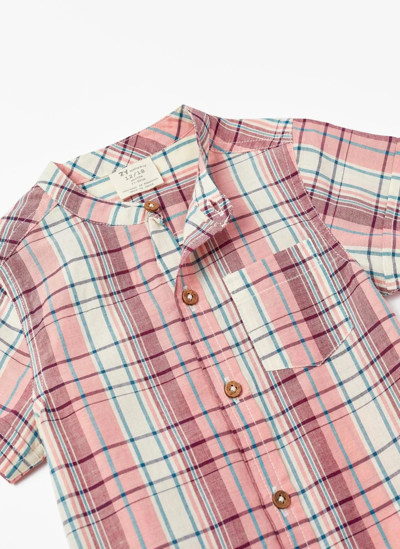 زيبي Striped Cotton T-shirt for Baby Boys