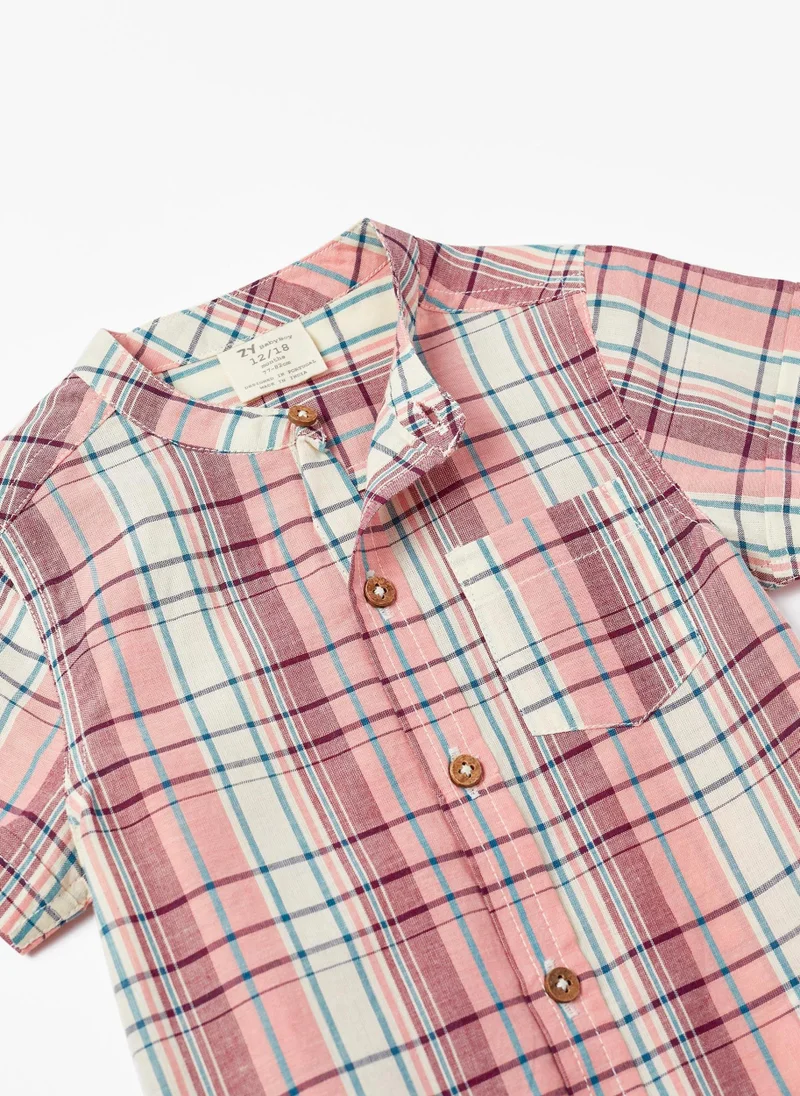 زيبي Striped Cotton T-shirt for Baby Boys
