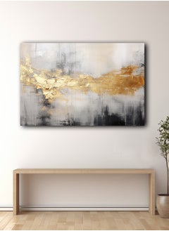 LOWHA Canvas Wall Art Stretched Over Wooden Frame with Abstract Painting  - Image 1