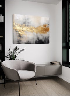 LOWHA Canvas Wall Art Stretched Over Wooden Frame with Abstract Painting  - Image 3