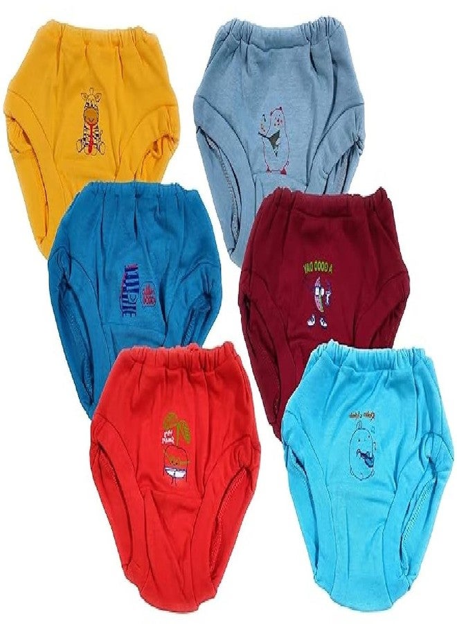 Havenfort Baby Girl Cotton Panty/Briefs/Bloomer for Baby Combo Pack 6pc (in, Age, 0 Months, 3 Months, Regular, 6, Multicolour)