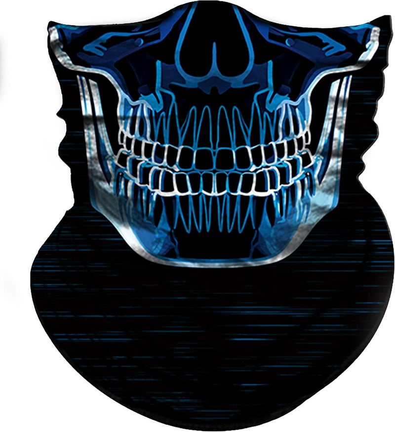 Obacle Skull Face Mask for Dust, Wind, and UV Protection - 3D Tube Bandana for Men and Women - Image 1